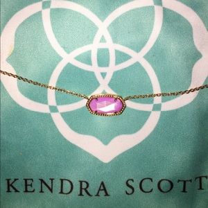 Kendra Scott Necklace - Rose Gold/Purple Pearl